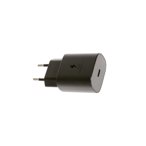 מטען קיר Samsung הכולל חיבור USB-C הספק עד כ- 25W ללא כבל