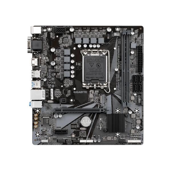 לוח לאינטל דור 12 Gigabyte H610M H DDR4 V2 REV1.0 VGA HDMI