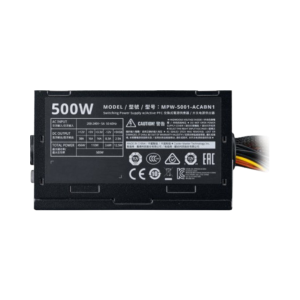 ספק כוח Cooler Master Elite 500W V3 ATX Active PFC