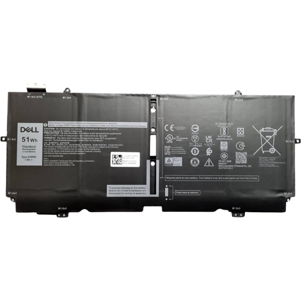 סוללה מקורית פנימית למחשב DELL XPS 13 9310 51WH X1W0D 7.6V