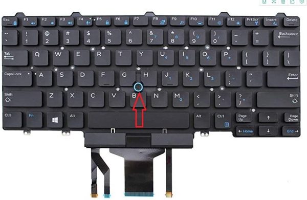 מקלדת מוארת למחשב Dell Latitude 5495 5491 7490 US