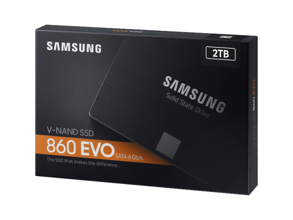⁦דיסק SSD Samsung 860 EVO 2TB Sata⁩ – תמונה ⁦2⁩