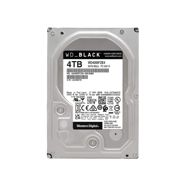 דיסק קשיח פנימי Western Digital Black Desktop 3.5" 4TB 7200 5Y