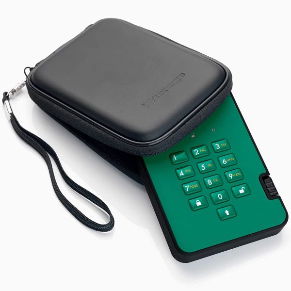⁦דיסק מוצפן נייד 2.5'' / SSD / diskAshur2 / 8TB / Green⁩ – תמונה ⁦3⁩