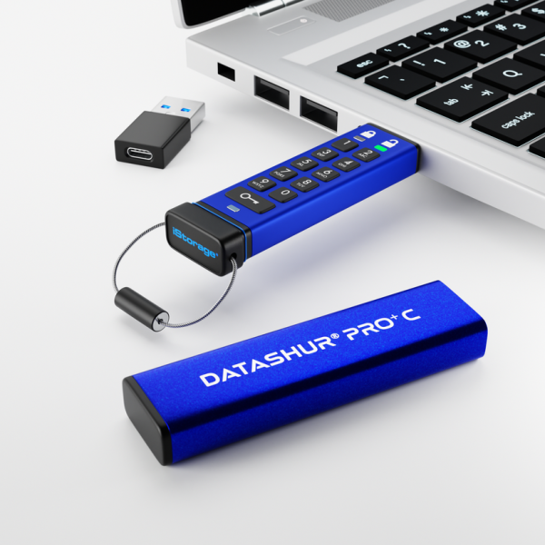 ⁦דיסק און קי מוצפן datAshur Pro+C USB3 256-bit 512GB⁩ – תמונה ⁦6⁩