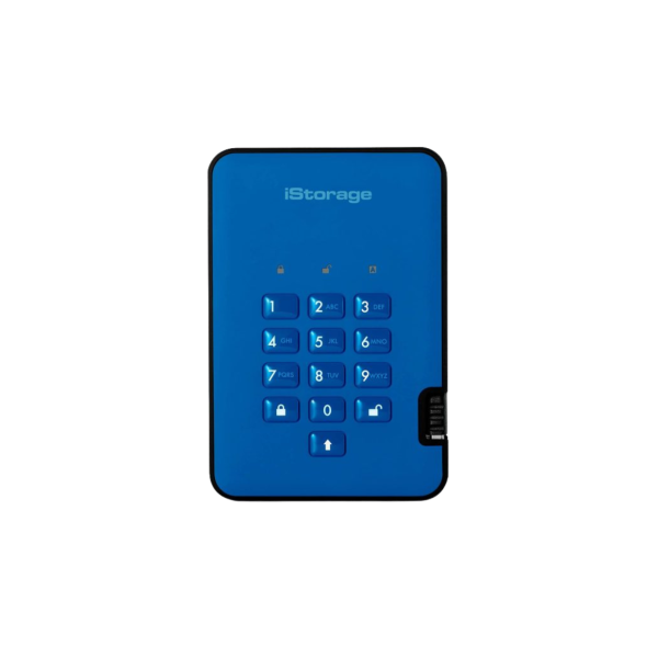 דיסק קשיח נייד מוצפן 2.5'' / diskAshur2 / 2TB / Blue