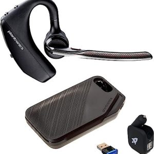 אוזניות בלוטות' עם בונוס מטען קיר Poly Plantronics Voyager 5200-UC