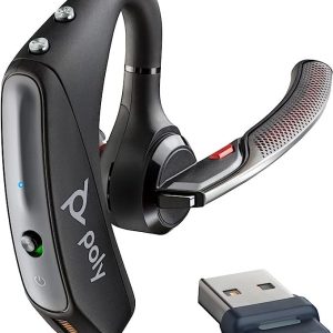 אוזניות בלוטות' עם בונוס מטען קיר Poly Plantronics Voyager 5200-UC