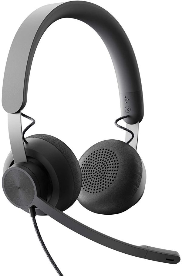 ⁦אוזנייה חוטית עם מיקרופון Logitech Zone WIRED⁩ – תמונה ⁦5⁩