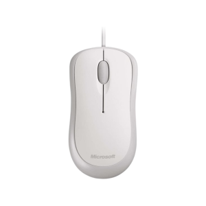 עכבר אופטי חוטי מיקרוסופט לבן Microsoft 4YH-00008 Basic Optical