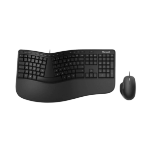סט מקלדת ועכבר חוטיים ארגונומיים Microsoft Wired Ergonomic