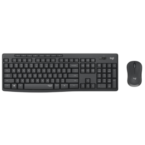 סט מקלדת עכבר אלחוטי שקט Logitech MK295
