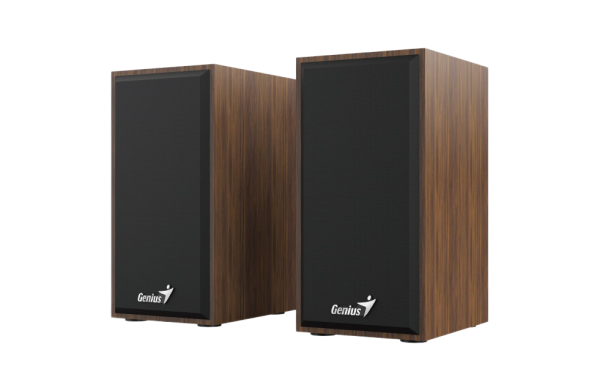 ⁦רמקולים למחשב USB עץ מהגוני Genius 2x3W (6W)⁩ – תמונה ⁦2⁩