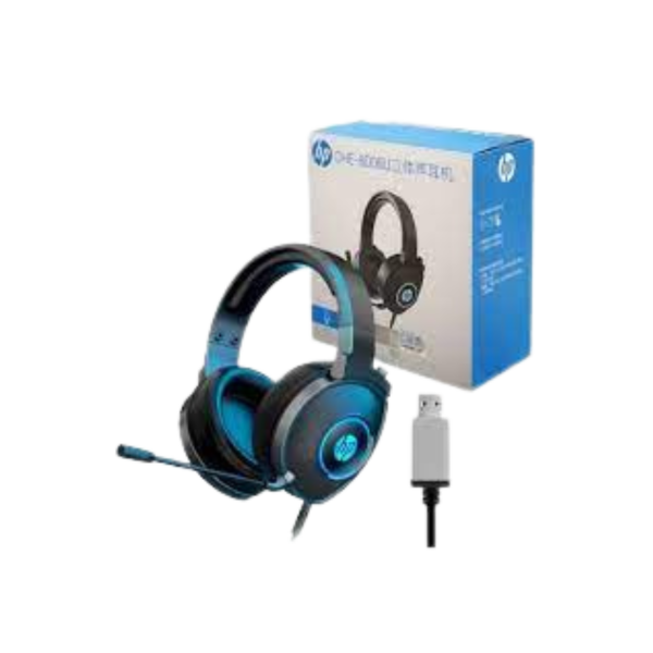 ⁦אוזנייה חוטית USB עם מיקרופון DHE-8008U HP 7.1 גיימינג⁩ – תמונה ⁦2⁩