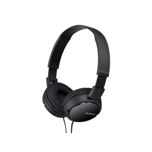 אוזניות מבית SONY דגם MDR ZX110AP צבע שחור חיבור PL 3.5mm