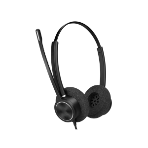 אוזניות מדונה 2 צדדים חיבור למחשב FreeMate ER10UB USB VoIP