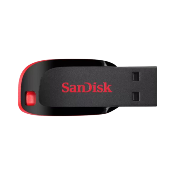 דיסק און קי Sandisk Cruzer 128GB USB 2.0 צבע שחור 5 שנים אחריות