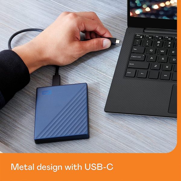 ⁦כונן קשיח חיצוני נייד Western Digital My Passport 4TB USB-C⁩ – תמונה ⁦6⁩