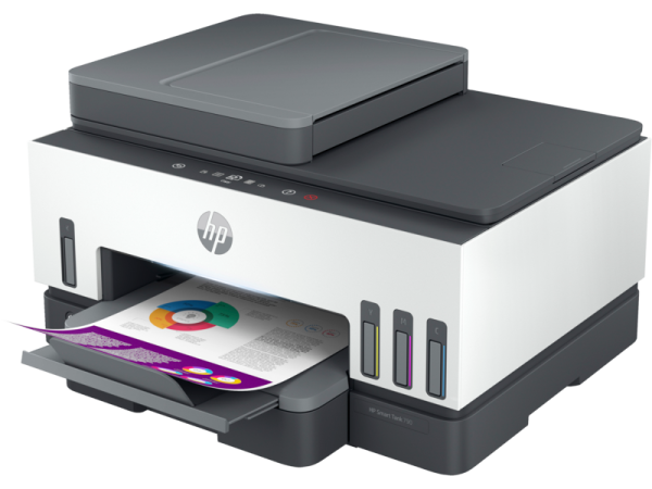 ⁦מדפסת אלחוטית HP Smart Tank 790 AiO 4WF66A מיכלי דיו⁩ – תמונה ⁦2⁩