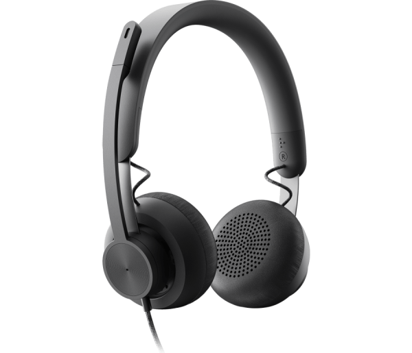 ⁦אוזנייה חוטית עם מיקרופון Logitech Zone WIRED⁩ – תמונה ⁦4⁩