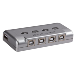 קופסת מיתוג USB2.0 אוטומטית, לחיבור מוצר USB אחד ל-4 מחשבים