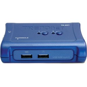 ממתג 2 פורט TRENDnet 2 Port USB2 KVM Switch TK-207K
