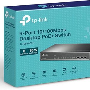 מתג שולחני TP Link 9 Ports 10/100Mbps With 8 Port PoE TL
