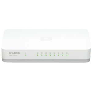 מתג לא מנוהל 8 port 10/100/1000Mbps עם ספק כח D-LINK