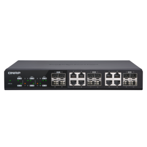 מתג מנוהל QNAP 10GbE 8 יציאות SFP+/RJ45 + 4 יציאות SFP+
