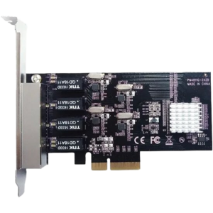 כרטיס הרחבה רשת 4 יציאות ST-Lab Pci-e to 1G x 4