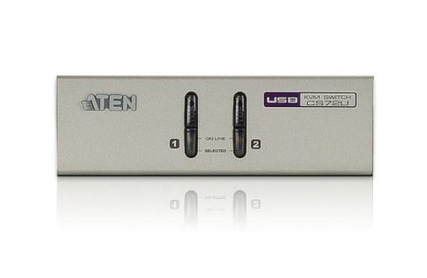 ממתג KVM ל-2 מחשבים Aten CS72U USB VGA/Audio