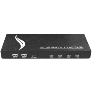 קופסת מיתוג KVM מ-4 מחשבים לעמדת עבודה אחת 4K HDMI + USB
