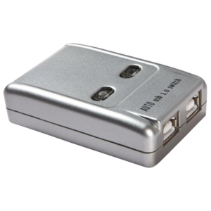 קופסת מיתוג USB2.0 אוטומטית, לחיבור מוצר USB אחד ל-2 מחשבים