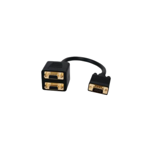 כבל מפצל VGA זכר- 2xVGA נקבה 20 ס"מ