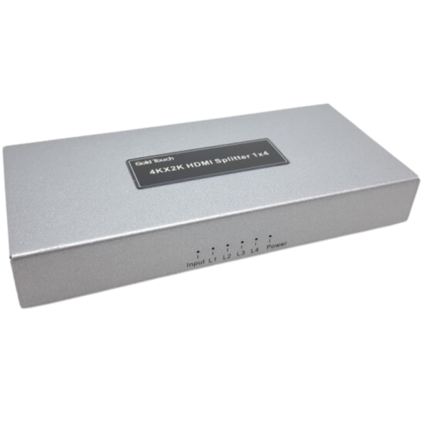 מפצל מוגבר HDMI ל-4 יציאות  Gold Touch 4K