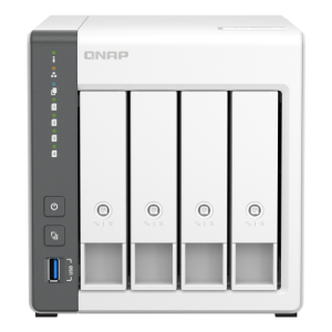 שרת אחסון לבן NAS ללא כוננים QNAP TS-433-4G 4-Bay 4GB