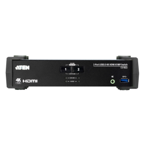 מתג Aten 2-Port USB 3.0 4K HDMI KVMP עם Audio Mixer Mode