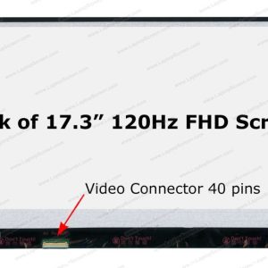 מסך 17.3 / FHD / 40PIN / U&D / SLIM / IPS / 120Hz