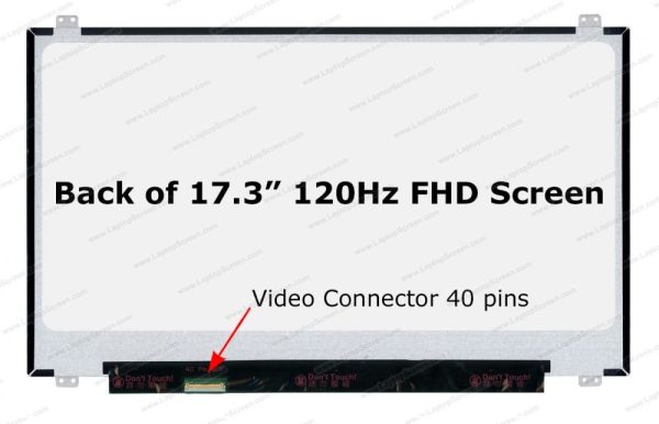 מסך 17.3 / FHD / 40PIN / U&D / SLIM / IPS / 120Hz