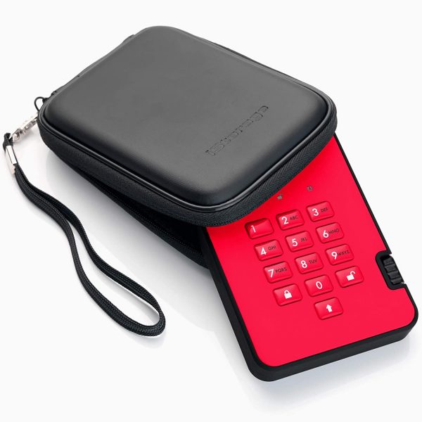 ⁦דיסק מוצפן נייד 2.5'' / SSD / diskAshur2 / 4TB / Red⁩ – תמונה ⁦2⁩