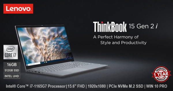 מחשב נייד Laptop LENOVO ThinkBook i7  15.6" FHD