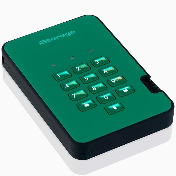 ⁦דיסק קשיח נייד מוצפן 2.5'' / diskAshur2 / 1TB / Green⁩ – תמונה ⁦4⁩