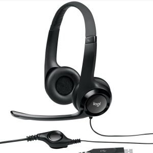 אוזנייה חוטית עם מיקרופון Logitech H390