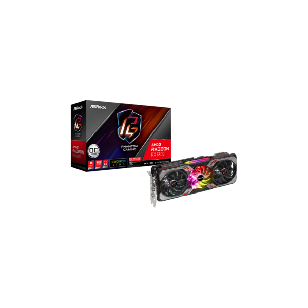 ⁦כרטיס מסך ASRock RADEON RX 6800 Phantom Gaming 16GB⁩ – תמונה ⁦3⁩