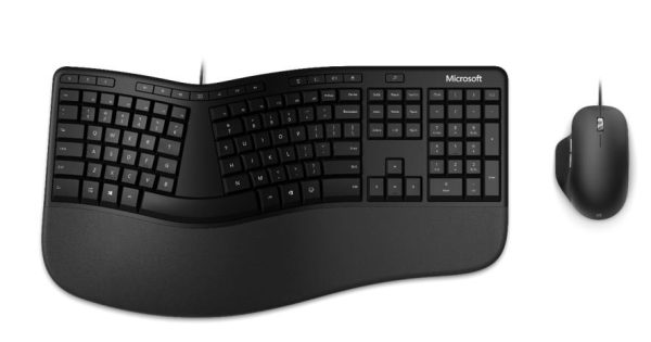 ⁦סט מקלדת ועכבר ארגונומיים חוטיים Microsoft⁩ – תמונה ⁦2⁩