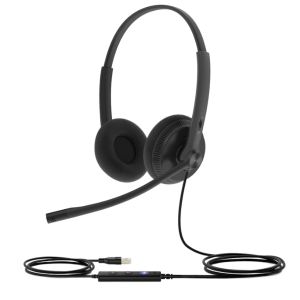 מערכת ראש (אוזניות) ל-2 אוזניים Yealink UH34B Lite USB