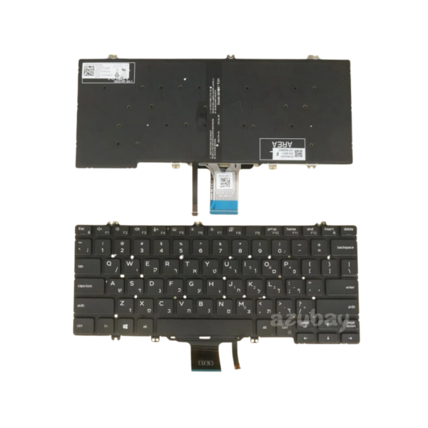 מקלדת למחשב נייד מוארת Dell Latitude 5300,5310 7300 אנטר קטן