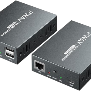 מרחיק KVM / מרחיק HDMI + USB על גבי כבל רשת CAT6 עד 150 מטר