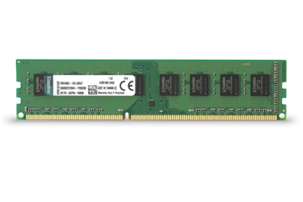 זיכרון למחשב נייח  Kingston 4GB DDR3 1600Mhz