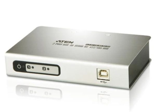 ⁦רכזת 2 יציאות USB RS-485/422 העברת נתונים לכל יציאה ATEN  UC4852⁩ – תמונה ⁦2⁩